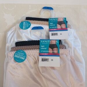 Vanity Fair Radiant Collection NWT Light Control Undershapers 6 Pair Briefs  5X